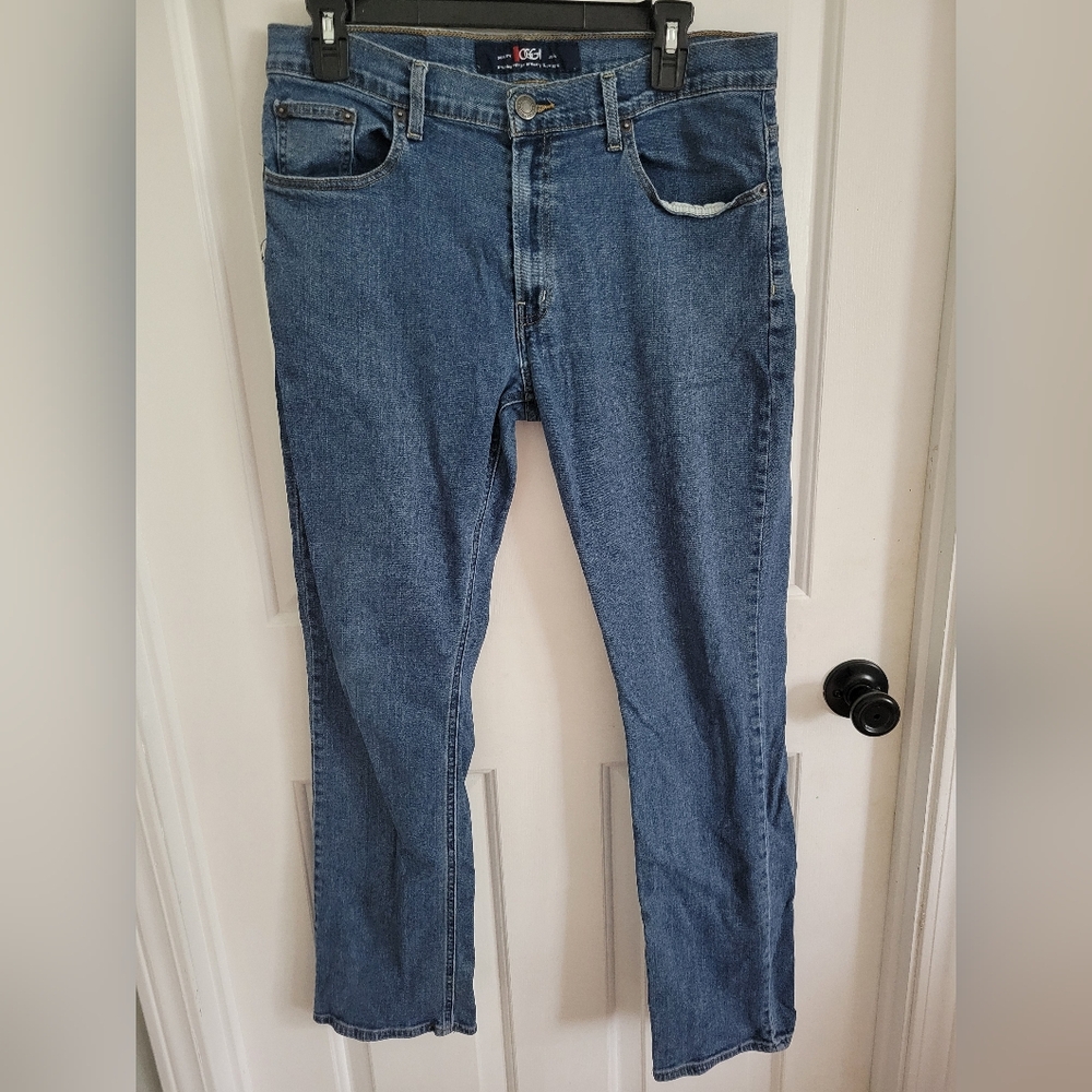 OGGI Men's Denim Blue Top Mid Stone Straight Leg Jeans Size 34